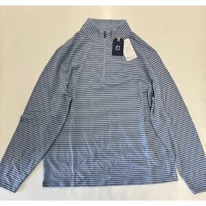 FootJoy French Terry Quarter Zip Midlayer - River Rock/Storm - Large NWT!!